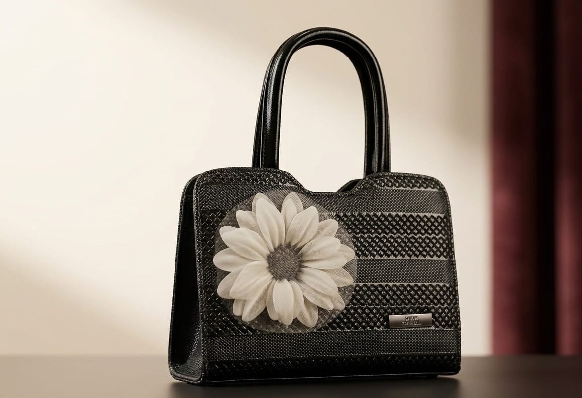 Daisy Blossom Textured Handbag