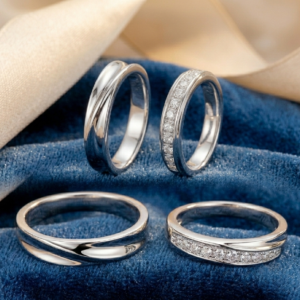 Royal Elegance Silver Band Set