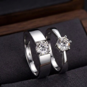 Solitaire Diamond Ring Set